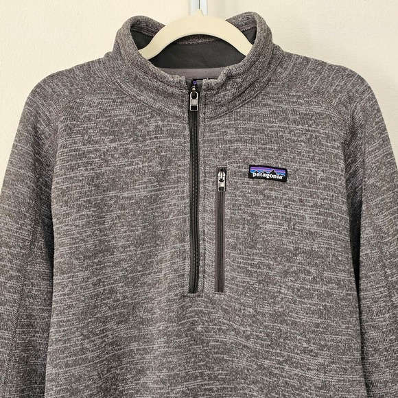 PATAGONIA Gray Worn Wear Men's Better 1/4 Zip Pullover Knit Fleece Sweater Sz L - Picture 4 of 15